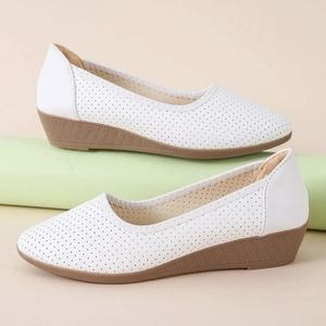 🥿WOMEN'S WHITE SHOES WEDGES